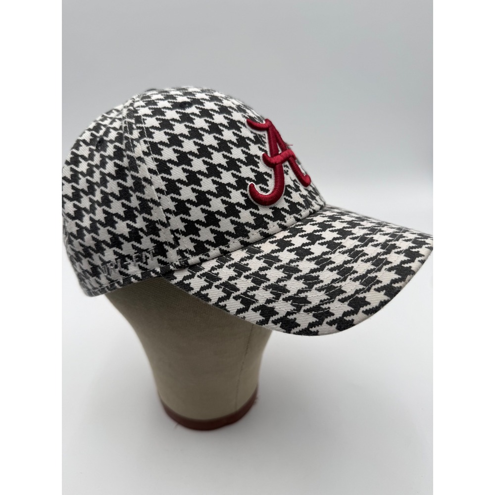 Nike Alabama Crimson Tide Hat Mens OSFM Black White Houndstooth Excellent Cap